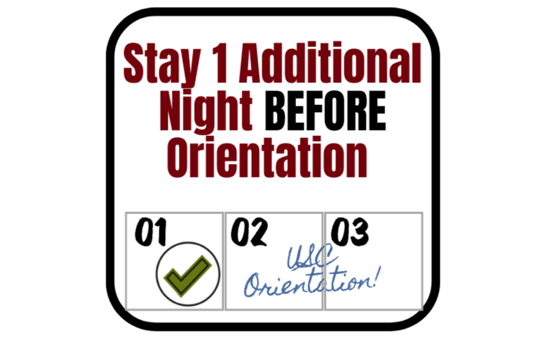 1 Additional Night Stay the Night Before Orientation